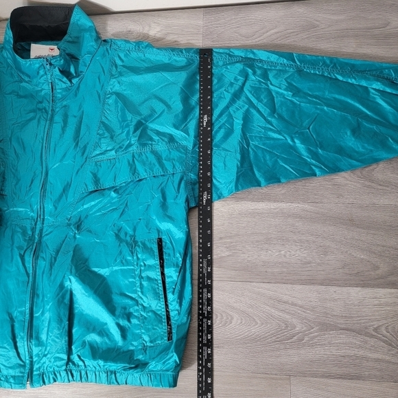 Vintage OBERMEYER Teal Jacket Size 3X Skiwear Vented Full Zip Oversize Parachute - Picture 10 of 16